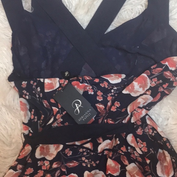 NWT Adrianna Pappel floral dress size 10 - Picture 5 of 5